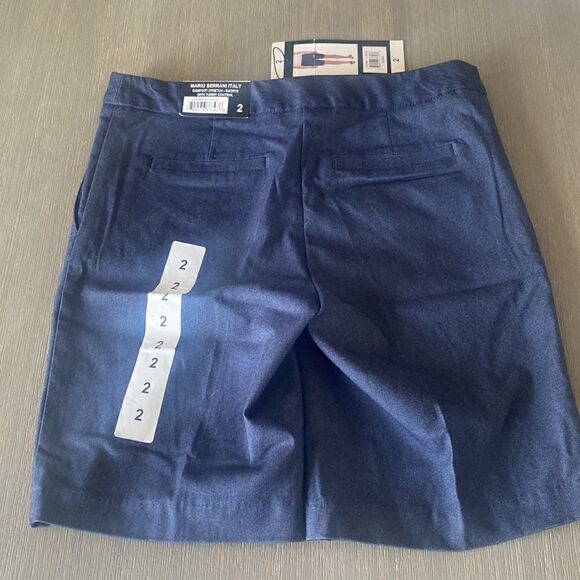Mario Serrani Womens Italy Comfort Stretch Shorts Size 2 NWT - Picture 3 of 14